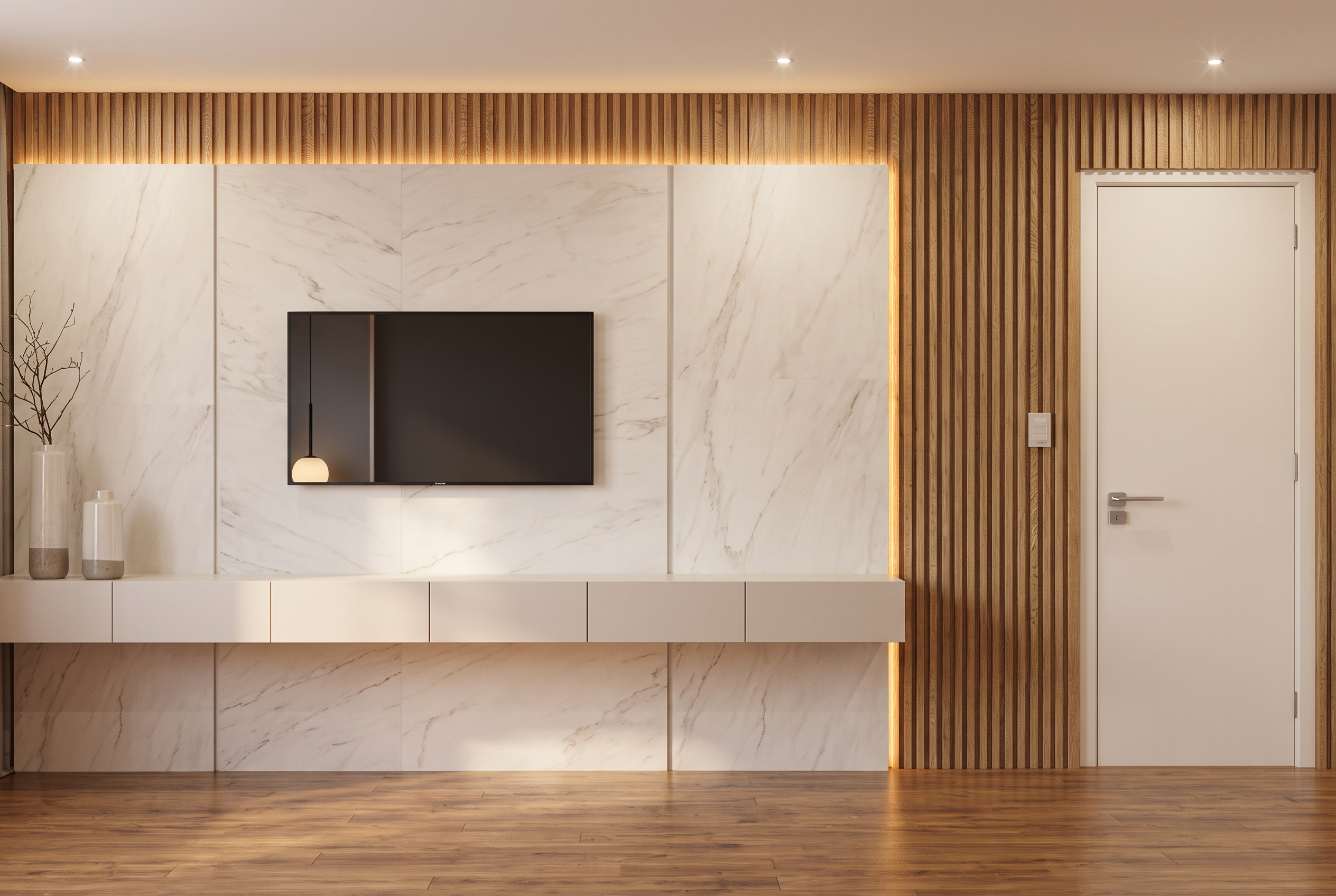 Estar em Pedra e Madeira — Interiores